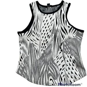 Twenty Montreal black and white luxury knit tank